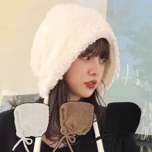 양털끈모자 양털모자 여자양털모자 양털벙거지 벙거 캠핑모자 겨울모자 (WE87256)