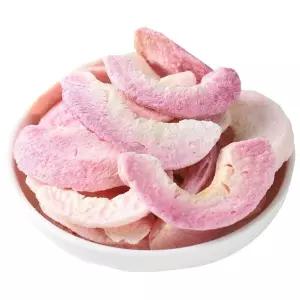 말린 복숭아 6.34온스/180g 냉동 건조 과일 크리스프 레저 간식 베이킹 재료