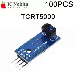 100PCS TCRT5000 IR 적외선 라인 트랙 추적 센서 모듈 아두이노 스마트카 로봇용 광전 반사 스위치