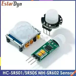HCSR501 MHSR602 조정 가능한 IR 피로전기 적외선 미니 PIR 인체 감지 센서 모듈 브래킷 아두이노용