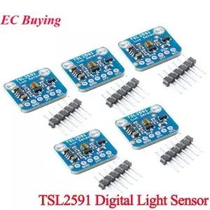 10Pcs/1pc TSL2591 고성능 디지털 광 센서 브레이크아웃 모듈 럭스 IR 적외선 풀 스펙트럼 다이오드