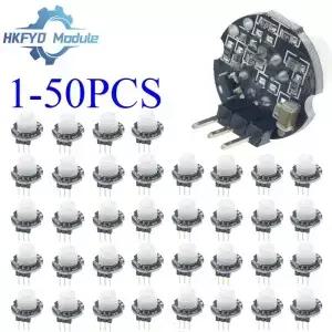 150PCS SR602 미니 모션 센서 감지기 모듈 초전기 적외선 PIR 키트 스위치 브래킷 아두이노 DIY용 렌즈