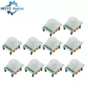 110pcs HCSR501 라즈베리 파이용 Arduino IR 초전기 적외선 PIR 인간 모션 센서 감지기 모듈 조정