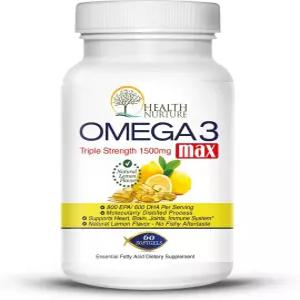 관리 어유 오메가3 최대 강도 1500mg 800 EPA/600 Dha 의약품 등급