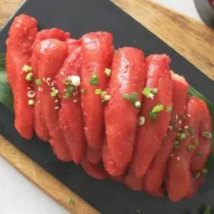 부산명품수산물인증 저염숙성 양념명란 2통 1kg) 명란게임 프리미엄 선상동결 명란 HACCP