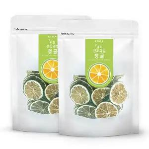 메가커피 타코 건조과일 청귤 25g 2개세트