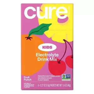 큐어 키즈 일렉트로라이트 드링크 믹스 프루트 펀치 46g 영양제 Cure Hydration