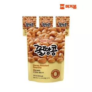 [하프클럽/머거본]견과류 간식/안주 사이즈업 꿀땅콩 300g x 4봉