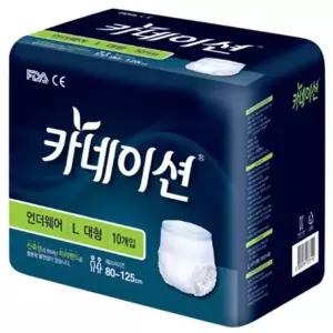 카네이션 성인용기저귀/팬티기저귀/언더웨어/L/대형/10매X8팩