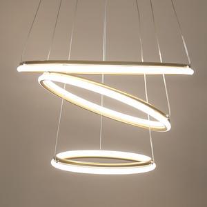 LED 노블레스 펜던트 60W 주백색 / LED램프 내장형 식탁등 인테리어조명 쓰리링 티파니 3단