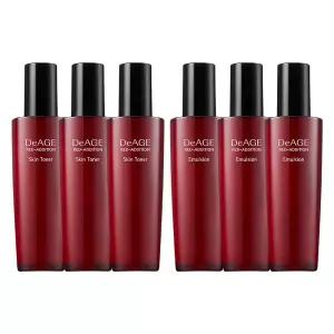 참존 디에이지 레드 에디션 3+3 기초 듀오세트 스킨 로션 120ml 단품 총 6개
