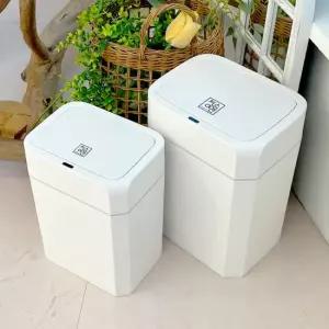 청소앤 노터치 자동 센서휴지통 12L+16L 2개세트 종량제봉투호환