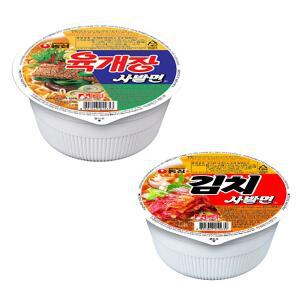 농심 육개장/김치 사발면 24개입 택1