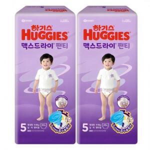 하기스 2024 맥스드라이 팬티형 기저귀 남아용 특대형 11~16kg, 5단계, 88매 one o