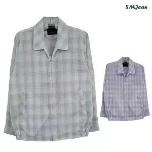 SMJ1151 어르신 카라 점퍼 중년 남성 린넨 st, 여름