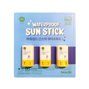 코스트코 그린핑거 파워쉴드 선스틱 워터프루프 14g x 3개