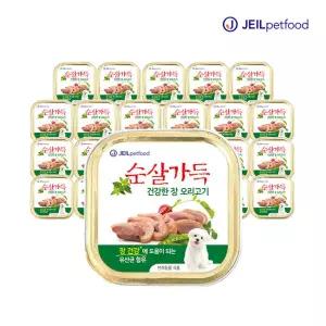 아트박스/제일사료 순살가득 건강한장 오리고기순살캔 100g 24캔