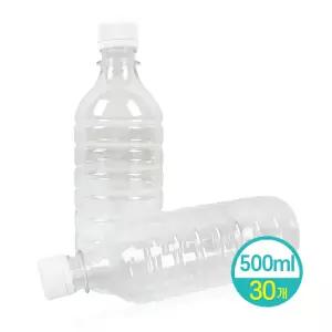 생수통 물병 원형PET 생수병 물통 보관용기 (500mlx30개)