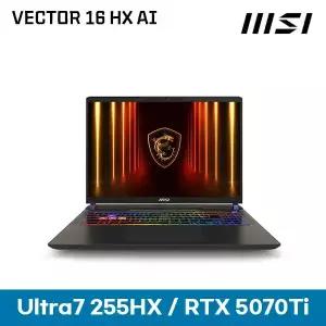 T) MSI 벡터 16 HX AI A2XWHG-U7 QHD+ (32GB 램/ NVMe 1TB 교체 장착) + MSI백팩 마우스