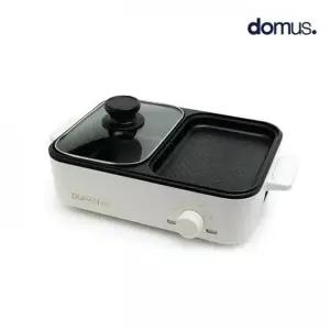 혼술혼밥 도무스 두판 미니 연기안나는전기그릴 1인용 (WD9474D)