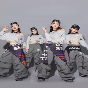 코드루이스 초등 여아옷 그레이 방송댄스복 걸그룹 걸스힙합 방송댄스복 연예인 의상