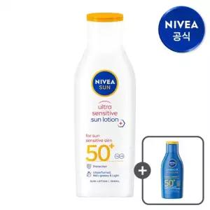 니베아 선 울트라 센서티브 선 로션 200ml 1개 + 선 프로텍트 앤 모이스춰 선 로션 100ml 1개