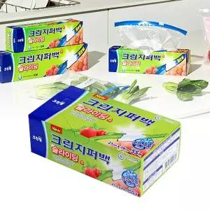 크린랩 대용량 슬라이딩 지퍼백 21x19 (소) 55매