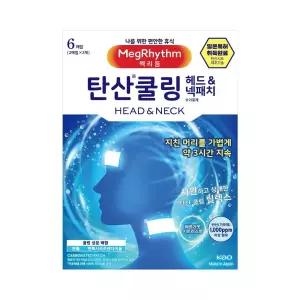 [NEW] 멕리듬 탄산 쿨링 헤드넥 패치 6매입