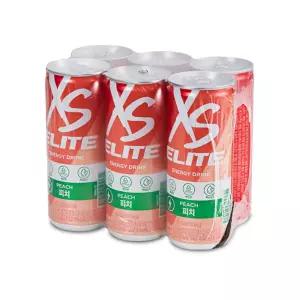 암웨이 XS 엘리트 피치 6캔 콜라겐 비오틴 비타민C 노카페인 수분충전 에너지음료 탄산음료