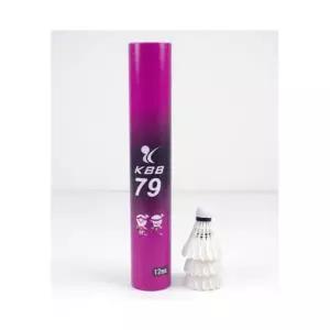 KBB 배드민턴 셔틀콕 KBB79 12개입 15타 K79 클럽용 동호인용 생거위깃털 2단코르크 W48 국제규격