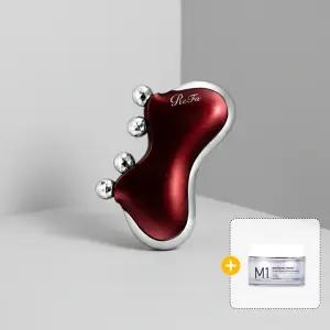 리파 ReFa 카사 M1 마사지기(펄 레드) + 가히 바운싱크림 50ml 세트