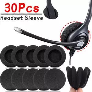호환 30-10Pcs 스폰지 헤드셋 교체 메모리 폼 이어 패드 Logitech PC960 스테레오 헤드셋 USB 이어폰 베개