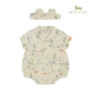 [롯데백화점]에뜨와 카일헤어밴드바디수트SET 07T327909/임신,출산,신생아,백일,돌선물,조카선물