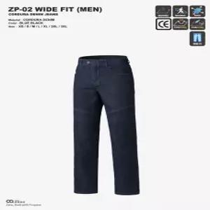 컨쿼 ZP-02 와이드핏 코듀라 데님진 CORDURA 라이더바지