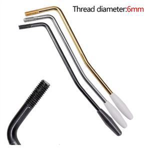 M6 트레몰로 브리지 암 Whammy Bar 6mm 기타 용 스레드 일렉트릭 직경 크롬 골드 액세서리 기타 블랙