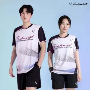 테크니스트 배드민턴 경기복 TNT56045 반팔티셔츠 게임웨어
