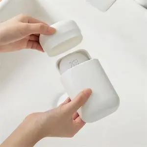 여행용 비누 케이스 밀폐형 이동식 물빠짐 휴대용 비누 케이스 보관함 야외용 욕실