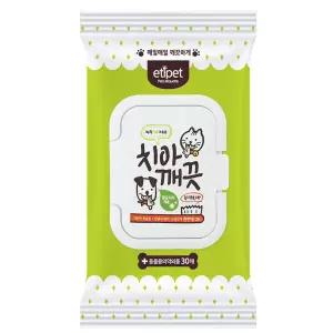 채움하우스 에티펫 강아지 치아깨끗 물티슈 30매 x 10개 846085