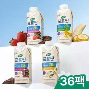 셀렉스 프로핏 완전단백질 음료 250ml 36입 딸기초코/모카초콜릿/밀크바닐라/바나나