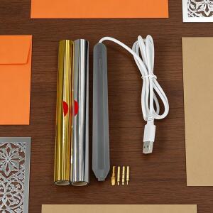 USB 핫 포일 펜 스탬핑 도구 수제 DIY 금박 스크랩북 가죽 드로잉 카드 제작용