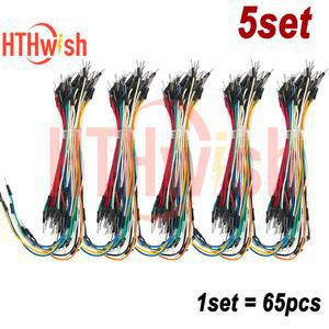리본 전도성 무납땜 5세트 와이어 브레드보드 점퍼 케이블 프로젝트용 DIY