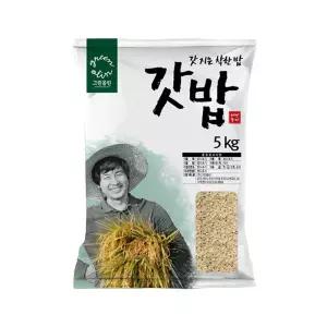 2025년산 그린올린 갓밥 갓쌀 7분도미 5kg x 1봉 / 칠분도미