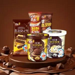 남양 초코에몽 혼합 세트 (생초코바 6개+모나카 6개+쭈쭈바 5개+파인트 초코 1개+파인트 쿠키 1개) / 총 19개