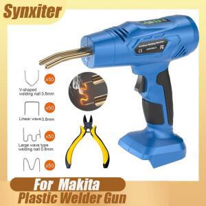 Makita 18V 배터리 용접 기계 무선 플라스틱 자동차 범퍼 균열 도구 4 가지 유형의 납땜 인두