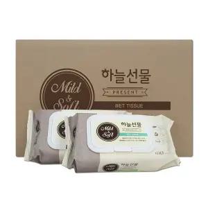 피톤치드 하늘선물 물티슈 캡형 (100매x24개) 한박스/다용도/대용량/여행용/사무실/고급/물휴지/휴대용