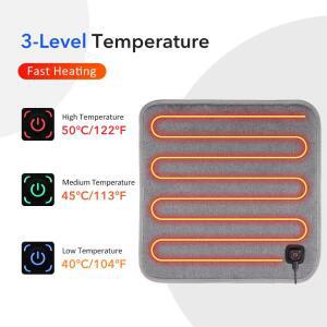 5V USB 전기 히팅 패드 가열 시트 쿠션 3단계 온도 조절 캠핑 의자 매트 43X43CM 43X90CM