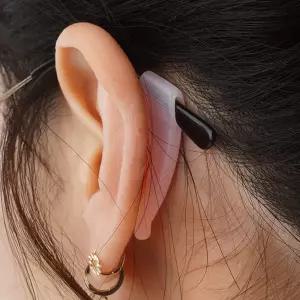2P 실리콘 안경귀걸이 화이트 / 안경 흘러내림 방지 고무 패드 피팅 귀 고무 패션 소품