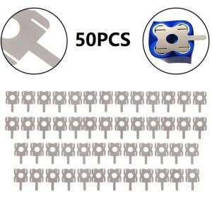 50Pcs 4S 18650 리튬 배터리 팩 스폿 용접 니켈 시트 교체 컴퓨터 도구 액세서리 U 자형