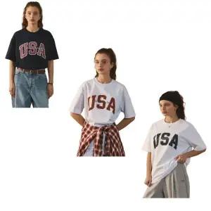 [하프클럽/뉴발란스]UNI USA 클래식 반팔티_NBNEGCO218_3종1택