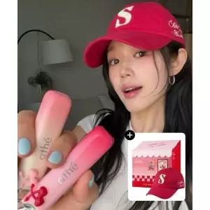 ATHE [플로우윤 pick][아떼X세터] 립 글로이밤 NEW컬러 듀오  볼캡 기획세트 (세터 콜라보 포장 박스 증정